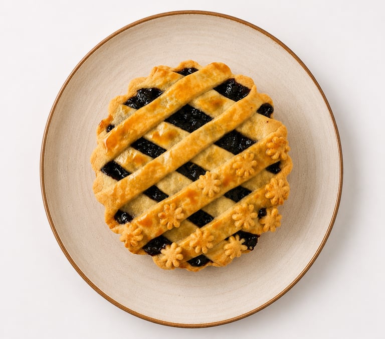 Blueberry pie by Chef Santhosh Prasad