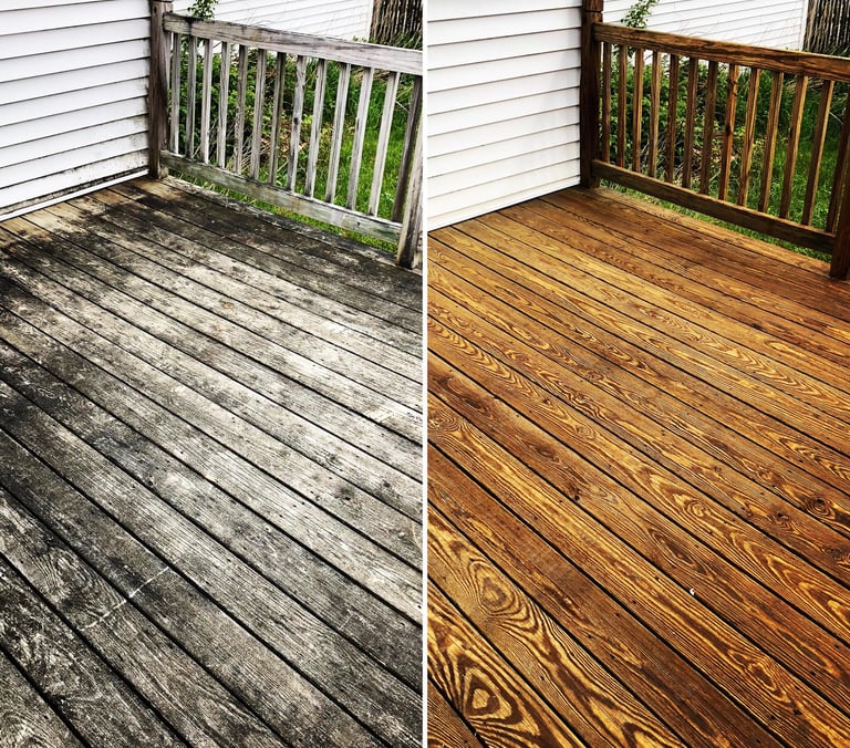 Wood Deck Power Washing Hudson FL