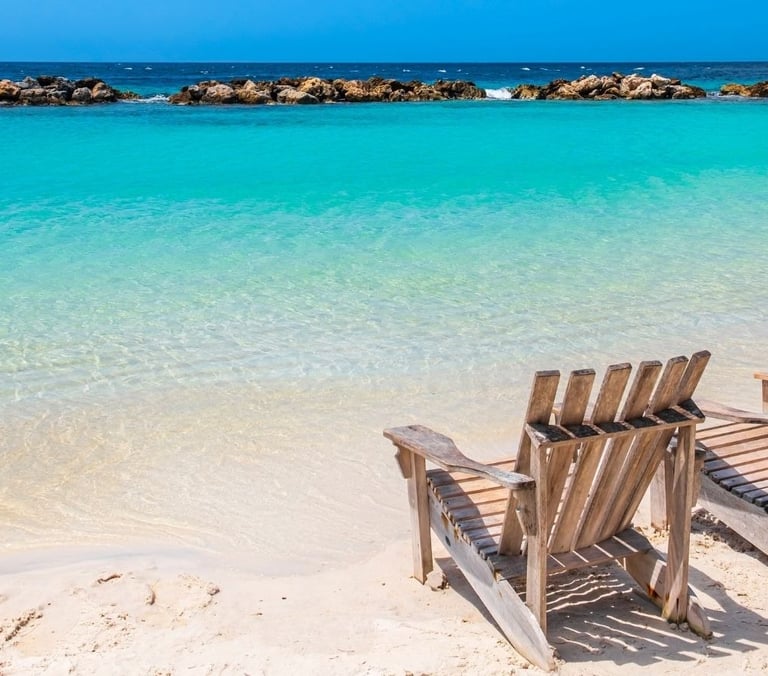 Foto Mambo Beach no Caribe.