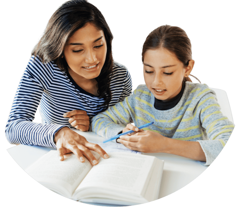 "Tutor providing personalized one-on-one instruction to a student for effective learning."