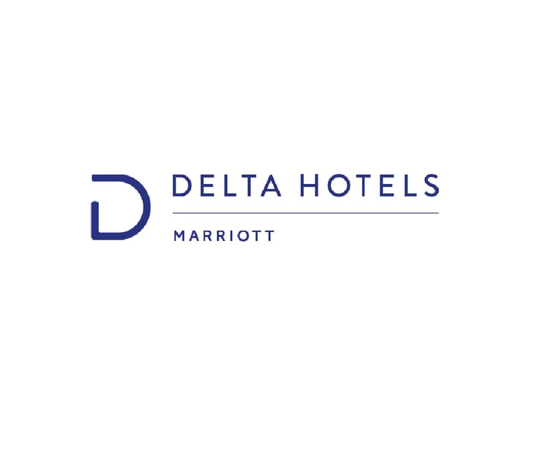 a hotel logo with the delta delta delta delta delta delta delta delta delta delta delta