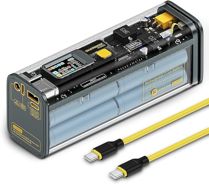 Shargeek Storm 2, banco de energía para portátil de 100 W, cargador portátil de 25600 mAh