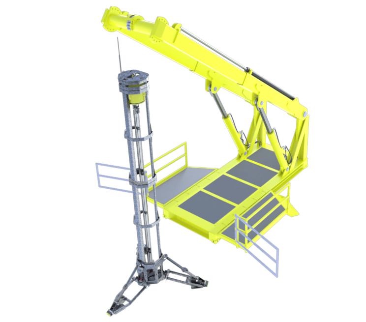 Deployment Frame with Vibrocorer