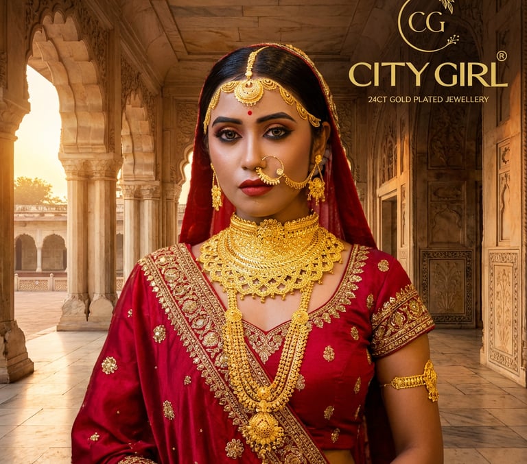 City Girl Jewellery 18 Carat Gold Plated Bridal Wear