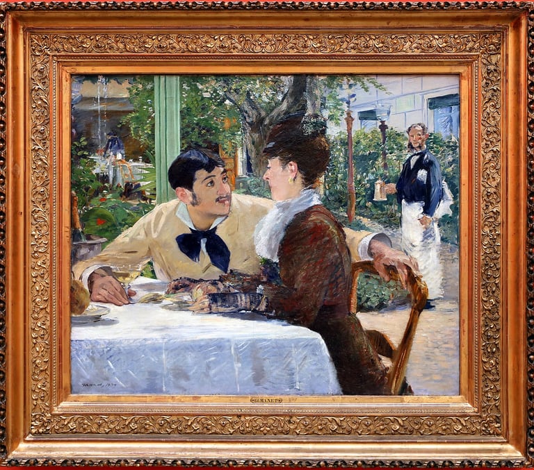 Restauration du cadre de l'oeuvre d'Edouard Manet