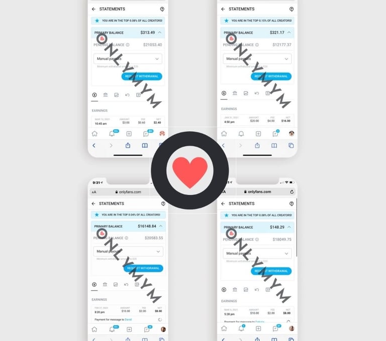 Résultats et argent sur OnlyFans