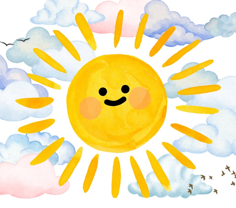 Smiley Sun Postcard
