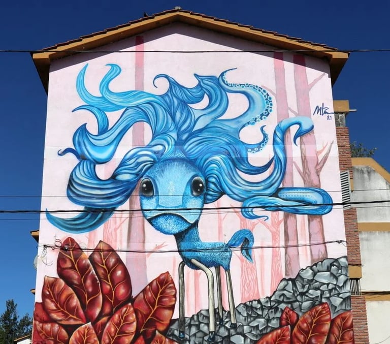 Mural "Seres Imaginarios en vía de Extinción" - MARTÍN CÓRDOBA