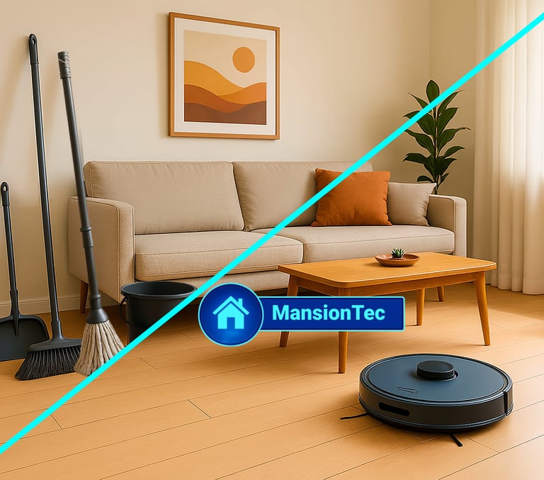 Ventajas de un Robot Aspirador y Fregasuelo MansionTec 2025 para todo suelo y limpieza tradicional