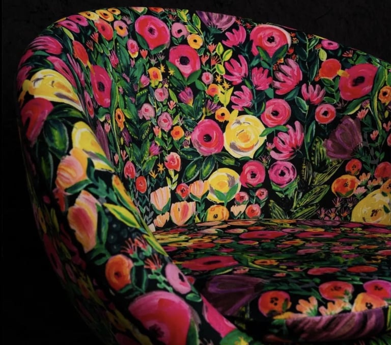 couverture de ce siège de bureau Fleur