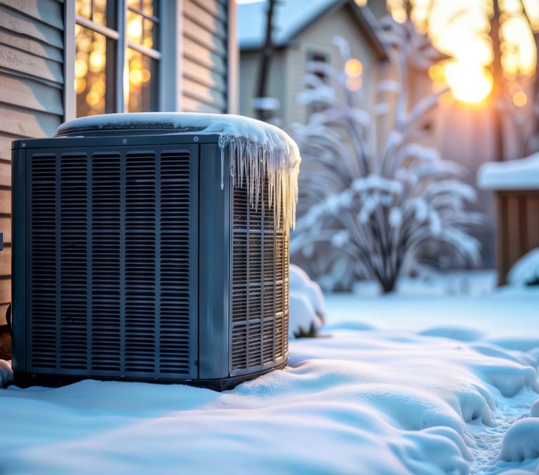 Heatpump External Snow Photo