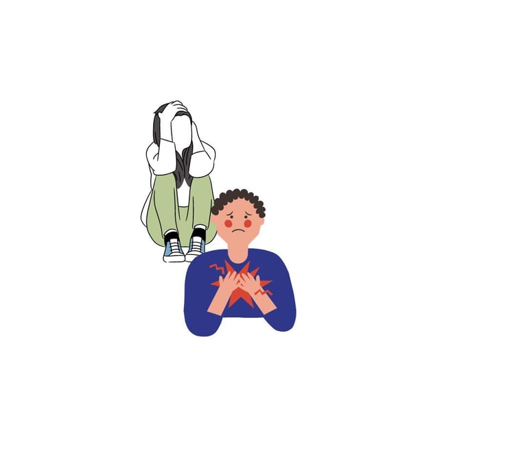 Emotional and mental health support for anxiety, depression, flat/unmotivated, anger, frustration