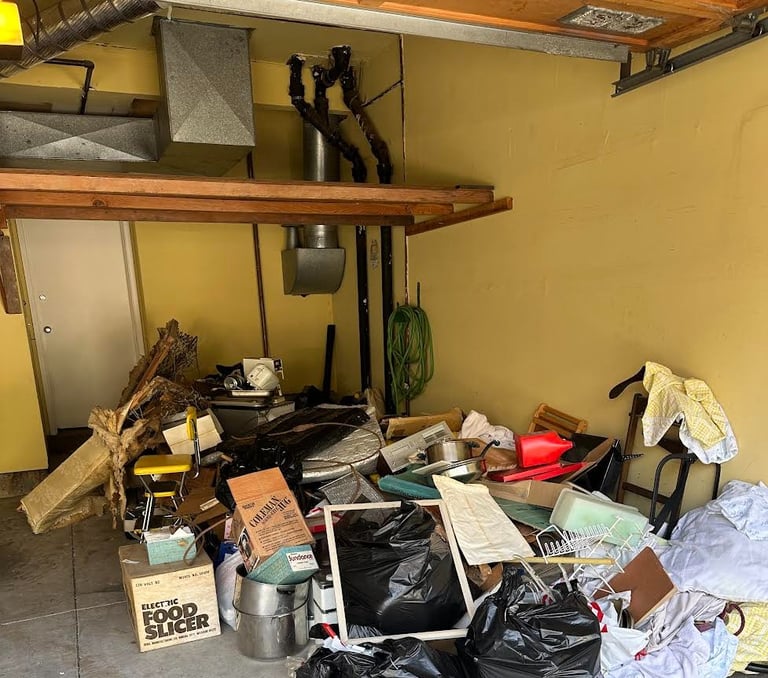 garage full of junk in san francisco ca