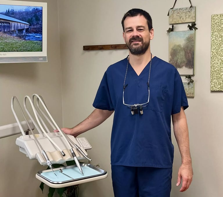 smiling dentist welcoming new patients
