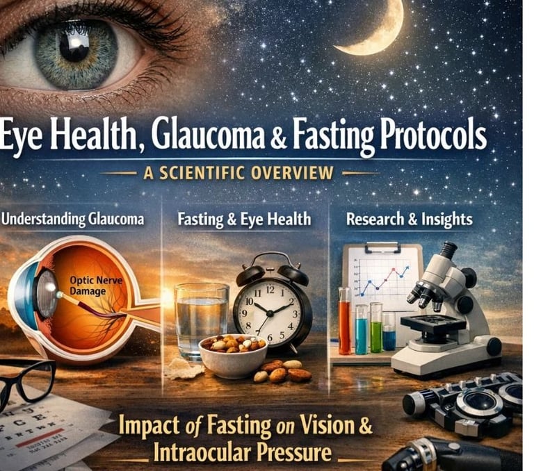  👁️🌙 Eye Health, Glaucoma & Fasting Protocols · A Scientific Overview 