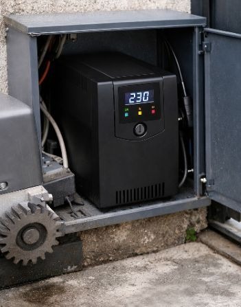 imagem jpeg nobreak em portão automático