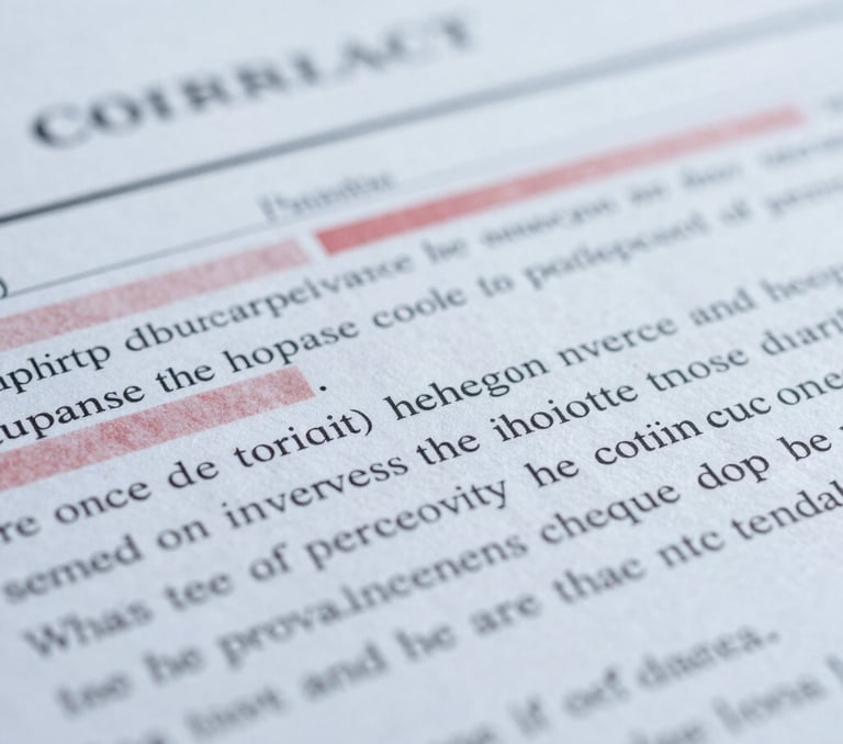 Extreme close-up macro shot of a corporate contract with redacted figures and precise financial notations, cool overcast daylight, sharp focus on ink lines.