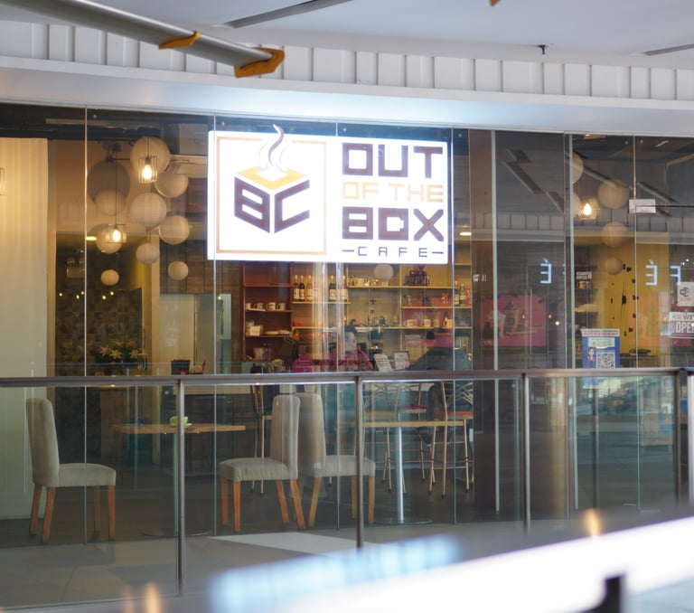 out of the box cafe store front photo