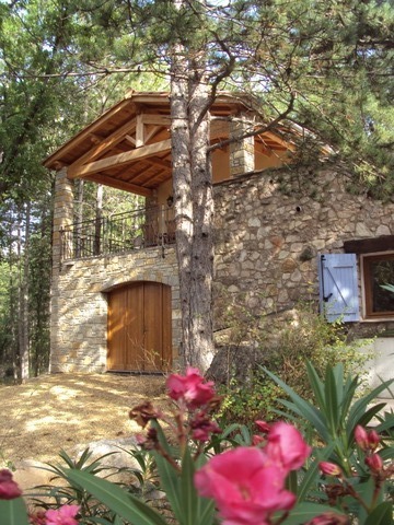 The old cottage and modern extension.