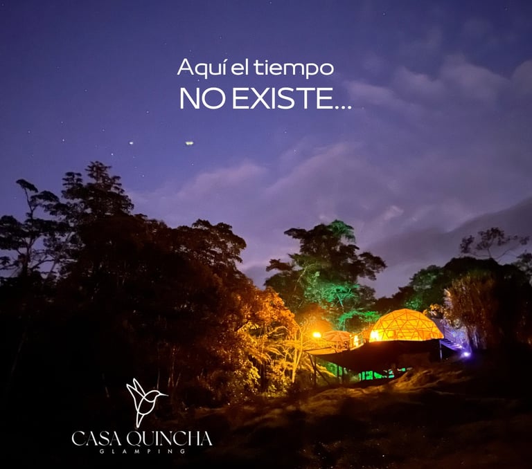 La noche espectacular bajo las estrellas en Casa Quincha Glamping