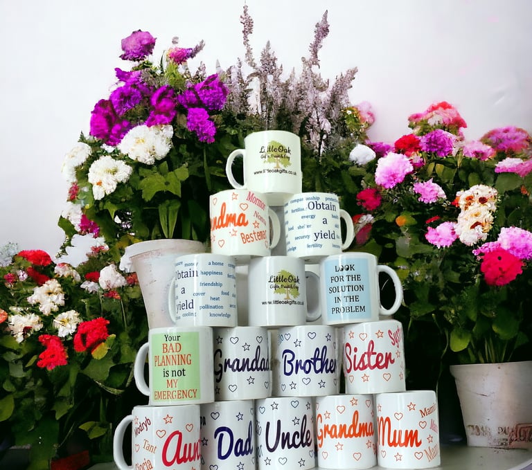 Selection of Little Oak Gift Mugs