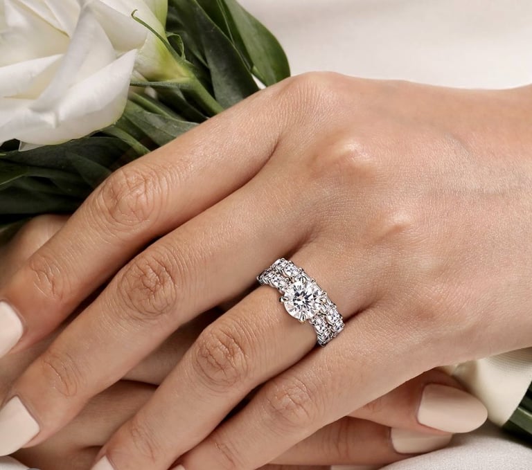 2 carat diamond round ring