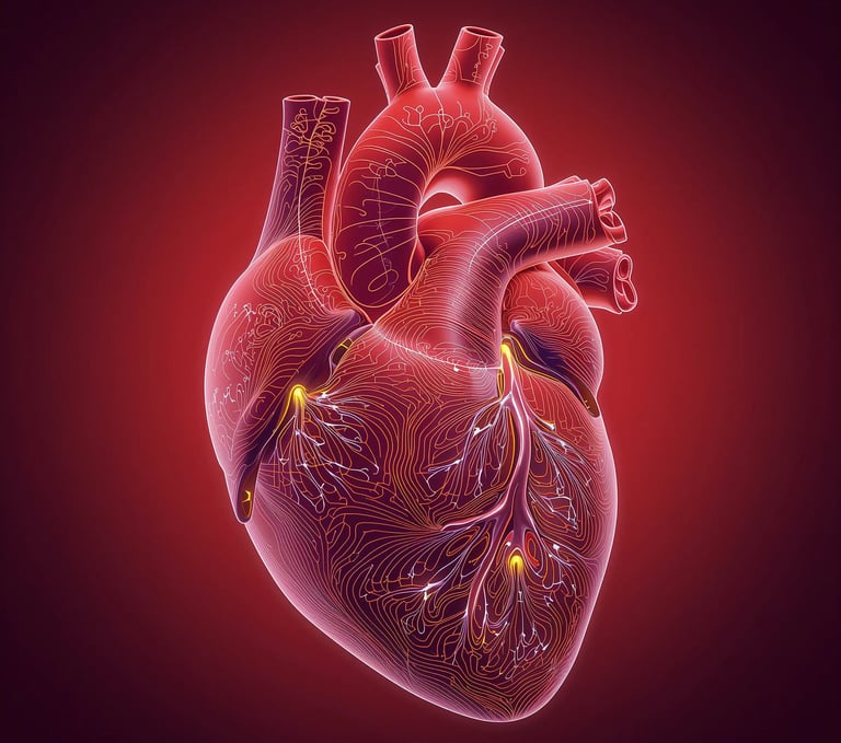 a heart with a heart shaped structure