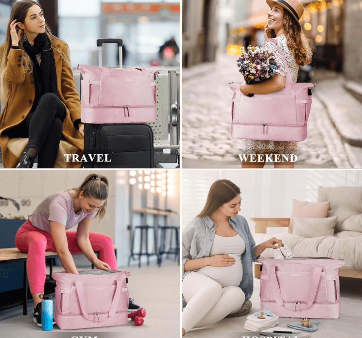 Stylish Lightweight carry-on, gym duffle bags