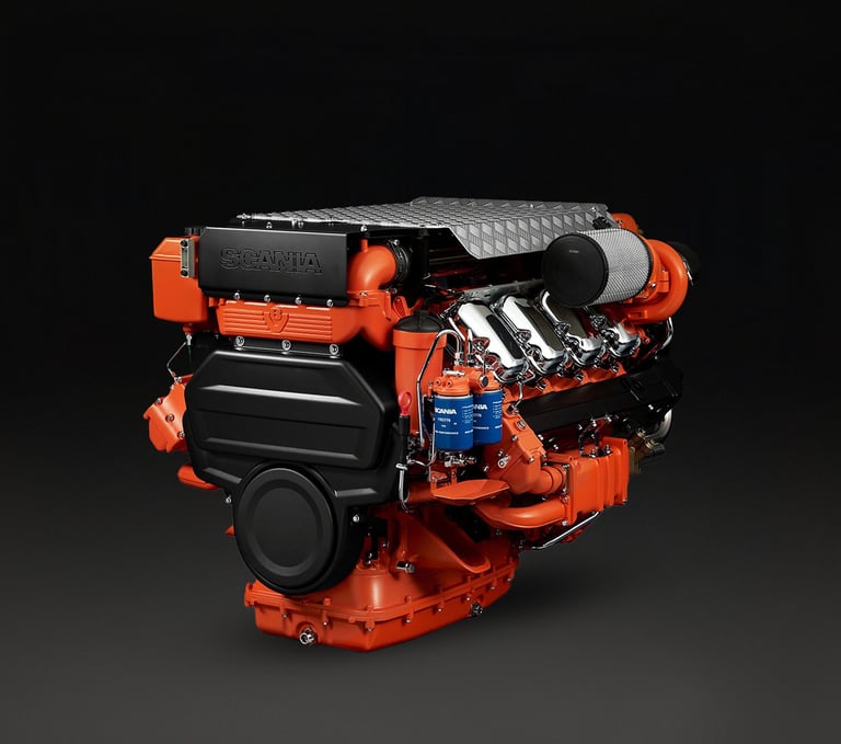 Motore Marino Scania DI 16 72M 900CV - 662kW