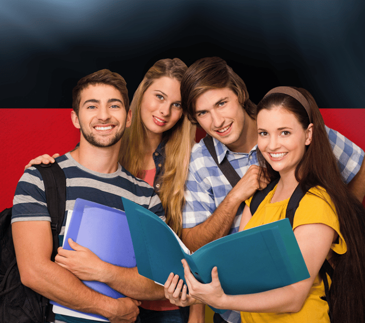 group students handling books