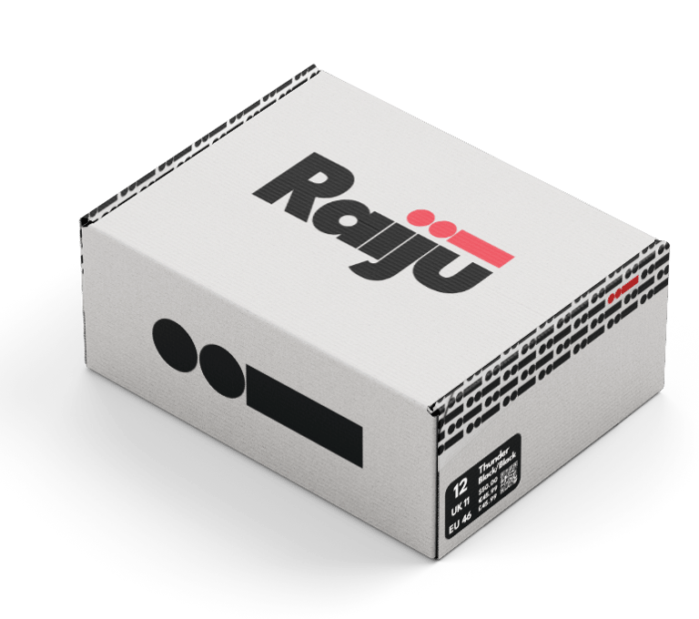 Closed Raiju shoe box in white