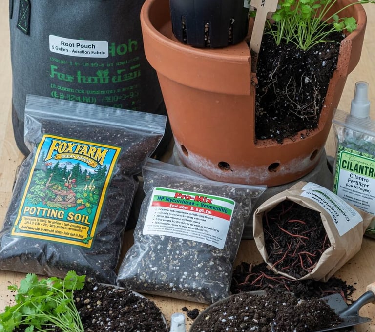 Best Pots & Soil for Cilantro