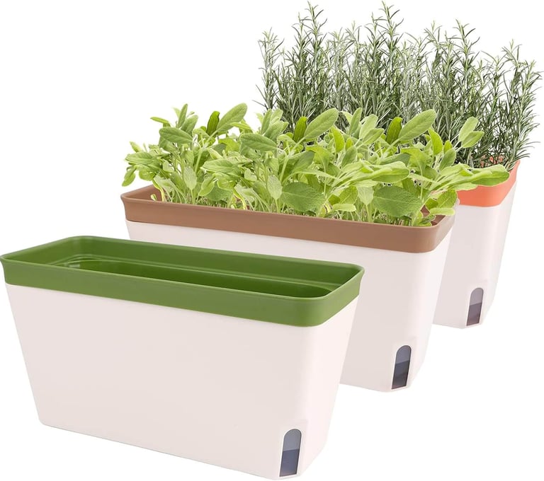 OurWarm Windowsill Herb Planter Box Indoor