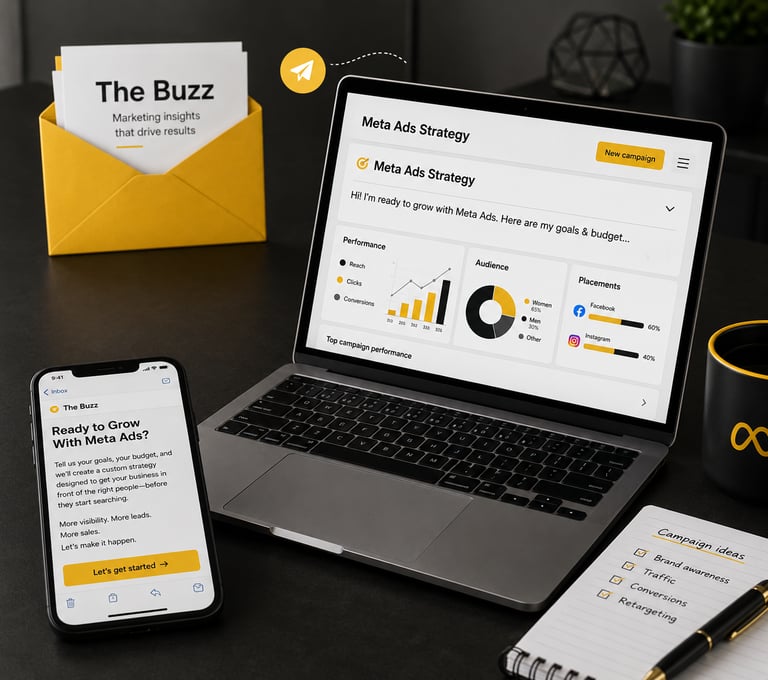 Contact The Buzz for Meta Ads, Facebook, and Instagram advertising strategies that drive growth