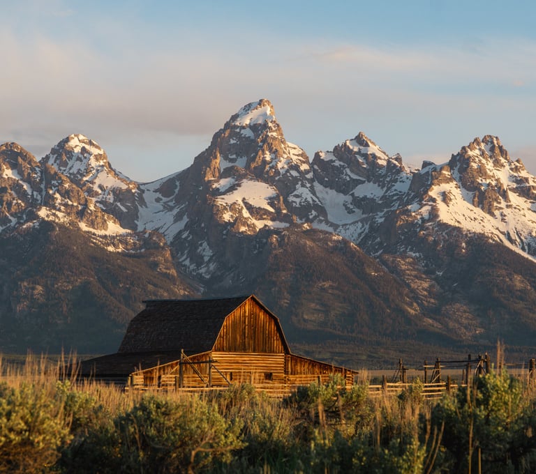 Blick auf den Grand Teton Nationalpark 
