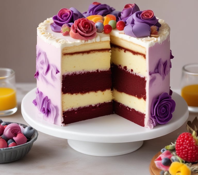 a table with a variety of pastries and pastries