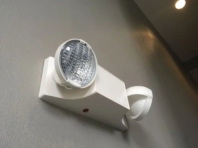 emergency light on wall