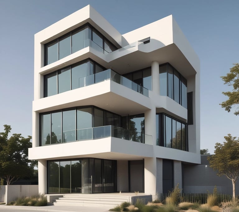 A beautifully designed modern living room showcasing residential interior design.