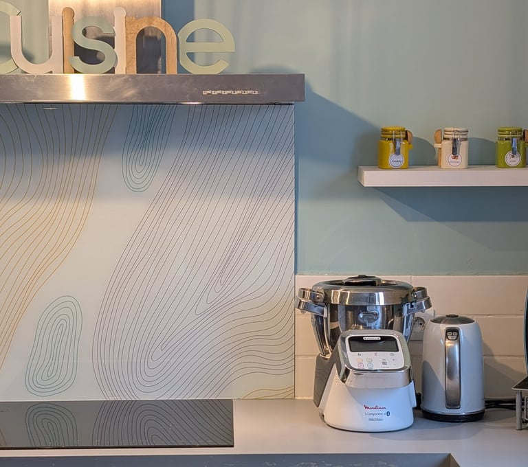 Impression murale, crédence sur verre