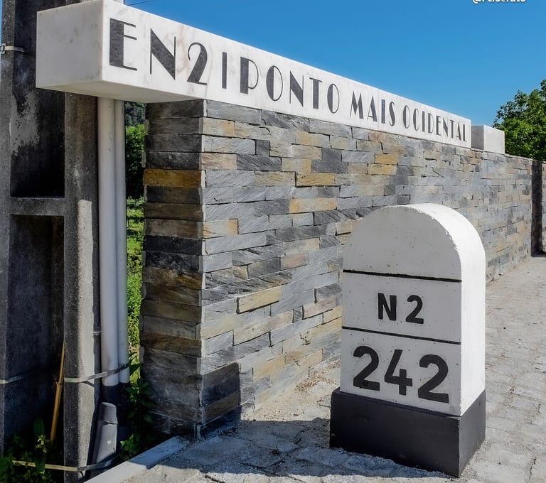 n2 estrada nacional 2 ponto mais ocidental