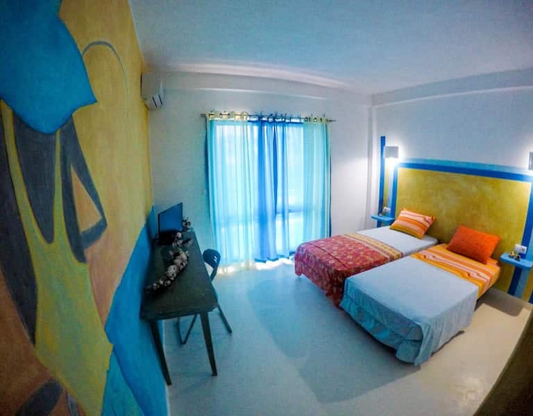 Bright and cozy double room at Hotel Big Game Maio, Cape Verde