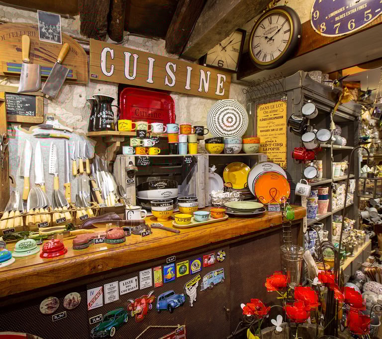 Coutellerie et objets de déco pour la cuisine