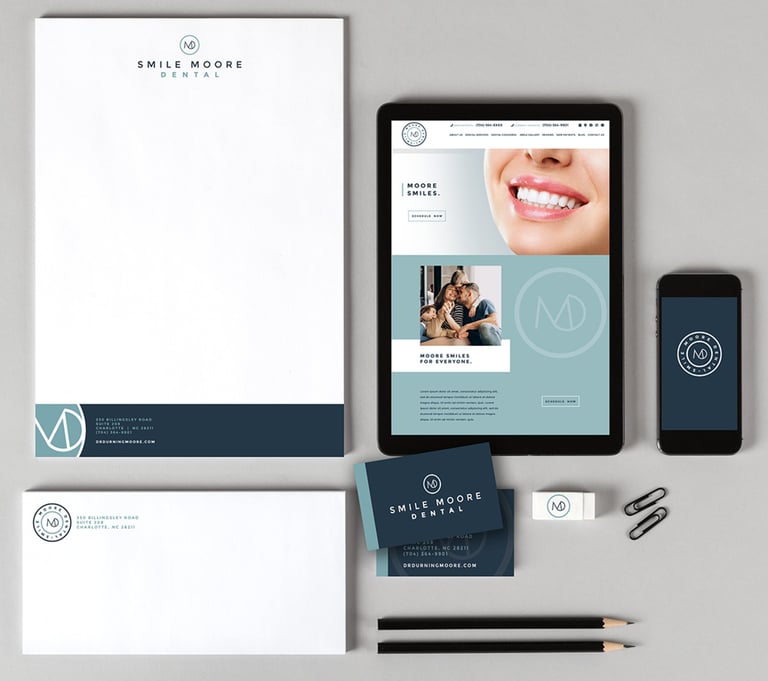 Smile Moore Dental Stationery