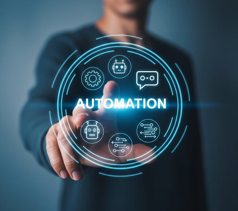 Automation image, hero section