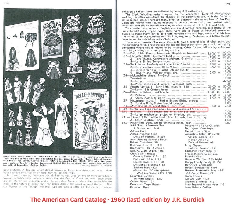 J.R. Burdick American Card Catalog Basketball Cards