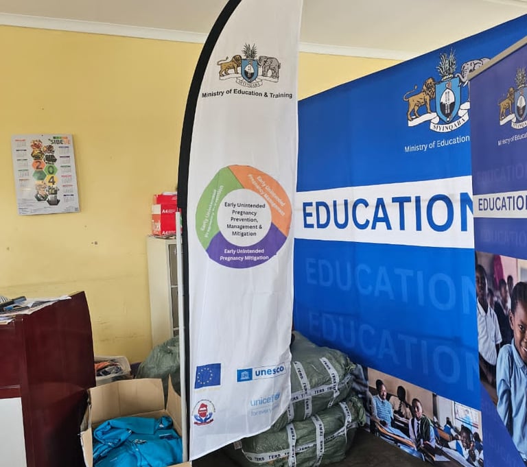 a banner banner with a banner reading education