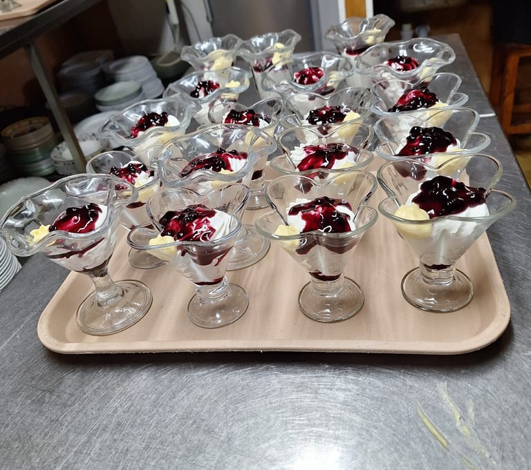 Mousse de Formatge amb Arandanos