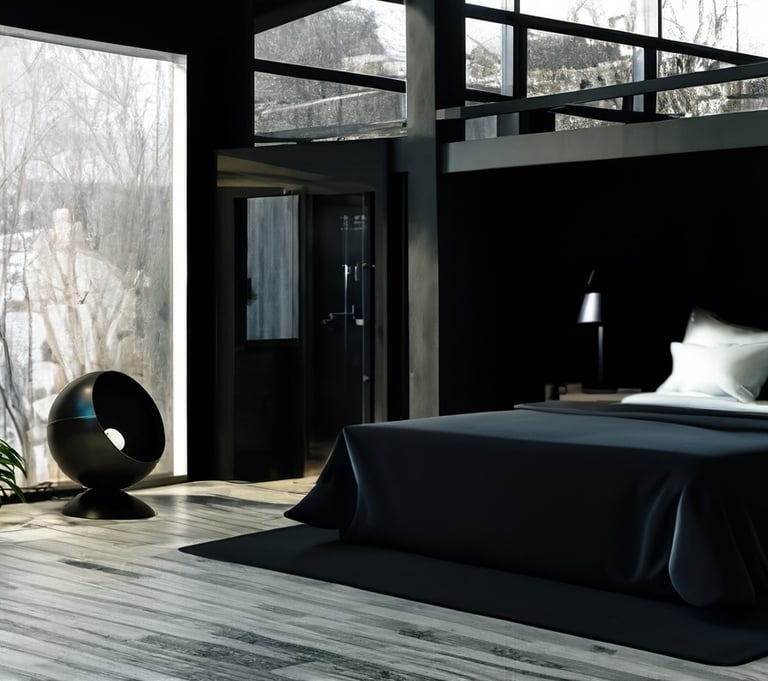 luminaire artisanal collection Bubble Light black