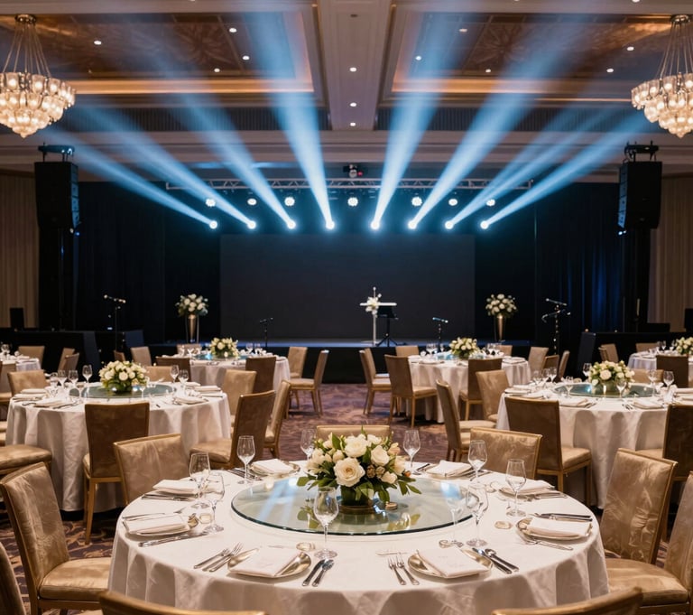 Gala Dinner Decor & Proffesional Av Setup 