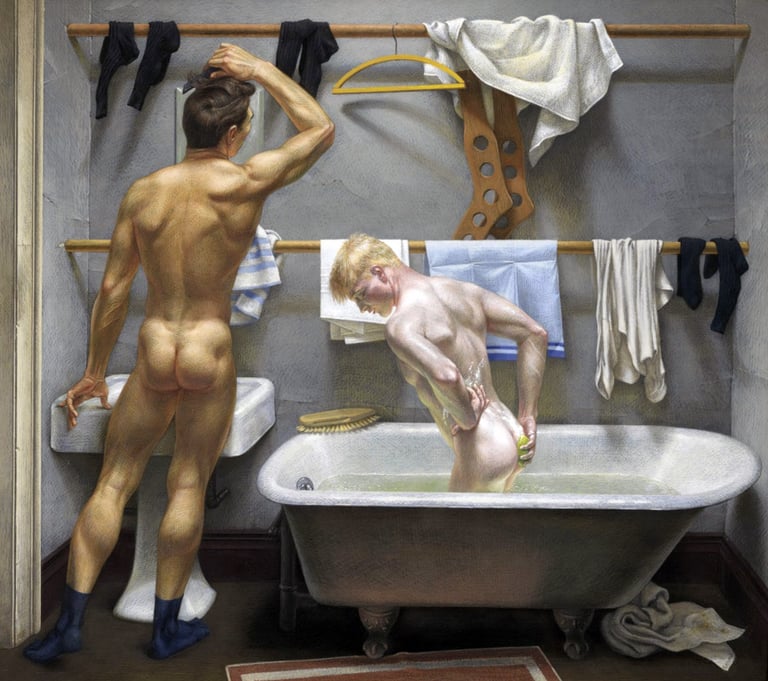 Paul Cadmus, The Bath (c. 1951)